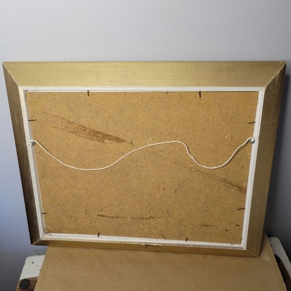 Original Seascape Oil Painting by D.Bodrah Sailing the Waters Vtg Art Wood Frame - Picture 12 of 13